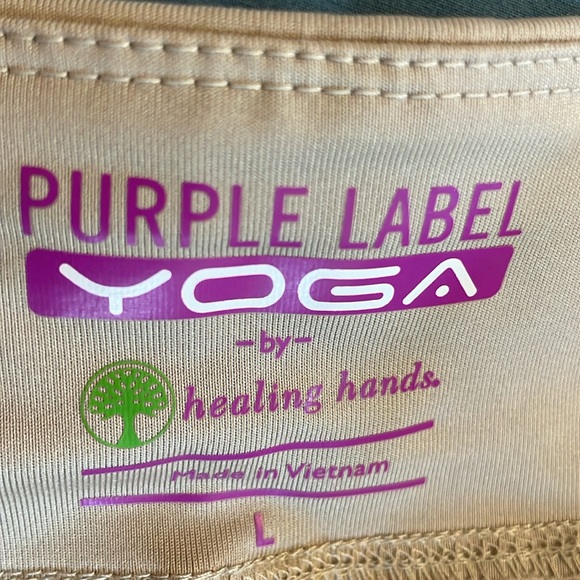 PURPLE LABEL HEALING HANDS Yoga pants scrubs. Sz Large excellent condition - Picture 6 of 6